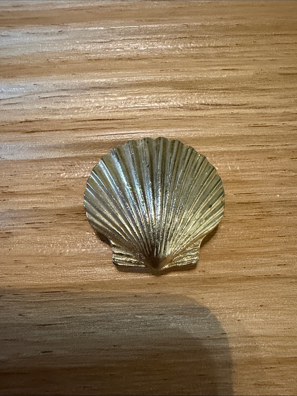 Gold Shell Tie Clip